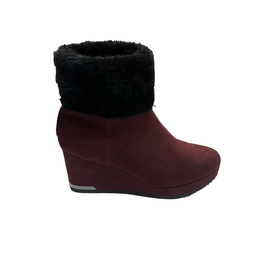 DKNY Women's Nadra Wedge Booties Size 7.5